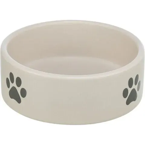 Castron ceramic pentru caini Trixie Labute 0,3 L   12 cm