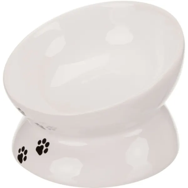 Castron ceramic pentru pisici Trixie Alb 0,15L   13 cm