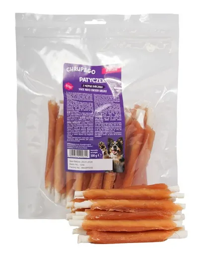 CHRUP&amp;GO Baton 24x500 g recompense pentru câini, cu piept de pui