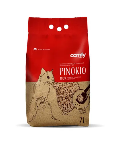 COMFY Pinokio Asternut din lemn pentru litiera 14 L (2x7 L)