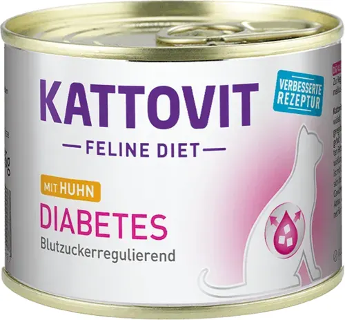 Conserva Kattovit Diabetic, Pui, 185 g