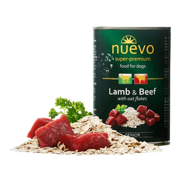 Conserva pentru caini Nuevo Senior cu miel vita 400 gr
