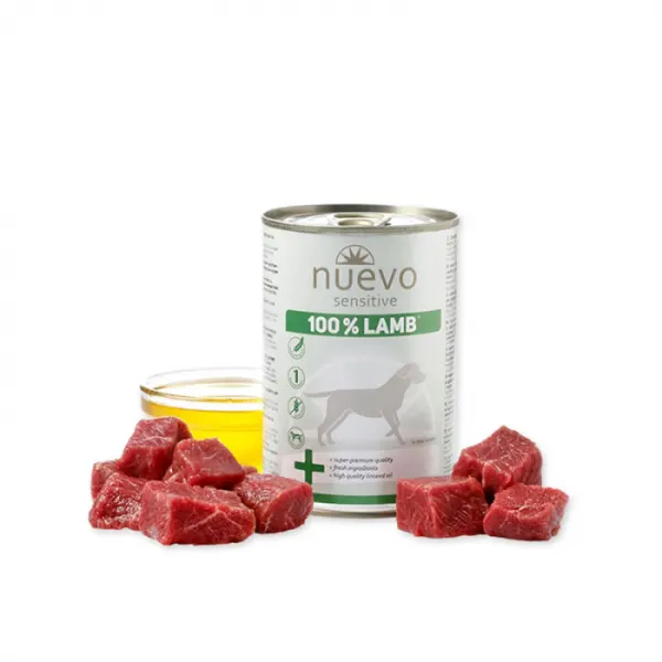 Conserva pentru caini Nuevo Sensitive cu miel 400 gr