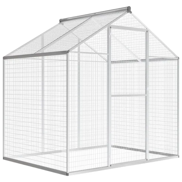 Gossi cotet pasari pentru exterior, aluminiu, 178 x 122 x 194 cm