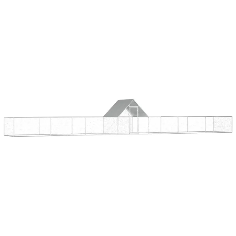 Cotet pentru pasari, 14 x 2 x 2 m, otel galvanizat
