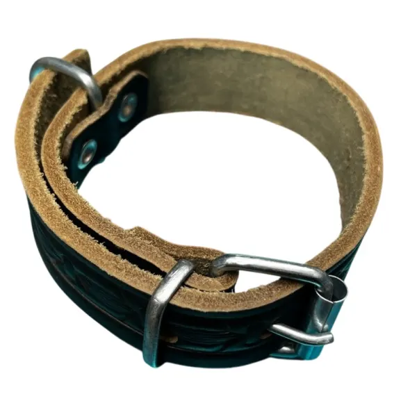 Curea Caine Piele 3x40 cm cu inel