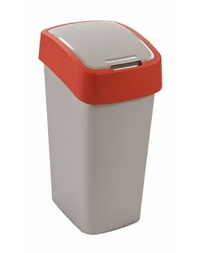 CURVER Coș de gunoi FLIP BIN 45 L argintiu/roșu