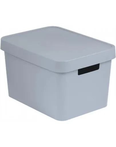 CURVER Cutie depozitare cu capac INFINITY 17 L gri deschis