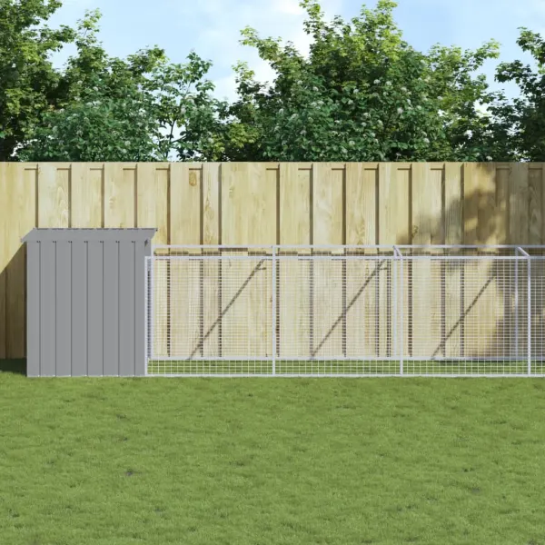 Gossi cusca de caine & tarc gri deschis 110x609x110cm otel galvanizat