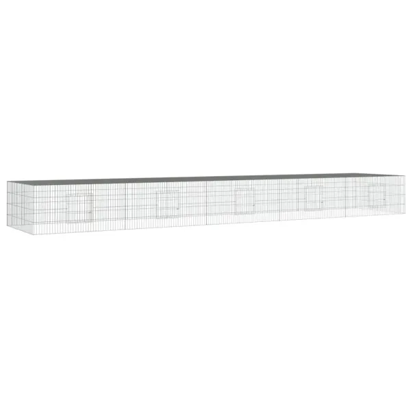 Cusca pentru iepuri, 5 panouri, 541x109x54 cm, fier galvanizat