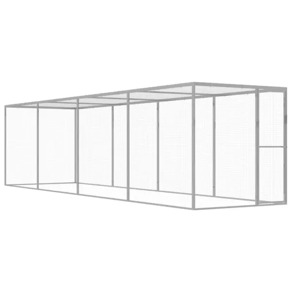 Cusca pentru pisici, 6x1,5x1,5 m, otel galvanizat