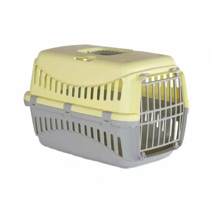 Cusca transport animale MPB GIPSY S, 46x31x32 cm, usa plastic, Galben