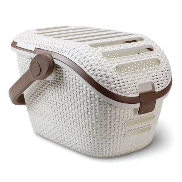 Cutie de transport pentru animale Curver Vintage, alb