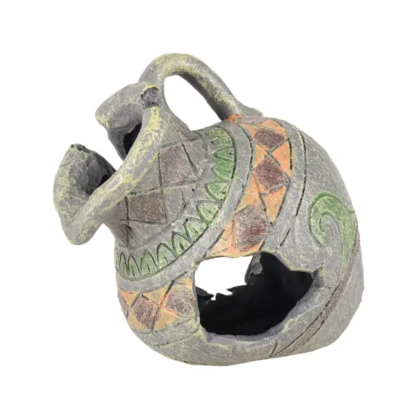 Decor Acvariu Epava Ulcior Gri, Flamingo, 13x12x13 cm