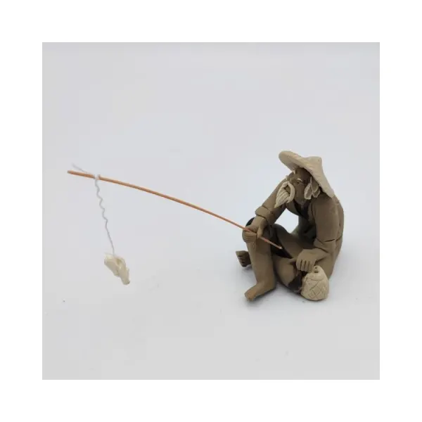 Decor ceramic Blau barefoot fisherman natural 5cm