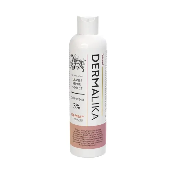 Dermalika, sampon clorhexidina 3%, 250 ml
