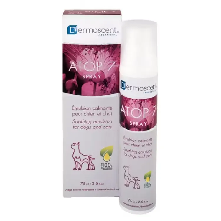 Dermoscent Atop 7, spray pentru caini si pisici, 75 ml