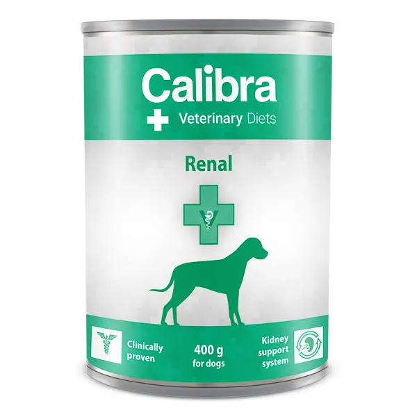 Dieta caini pentru sustinerea functiilor renale Calibra Veterinary Diets Renal, 4 x 400 g