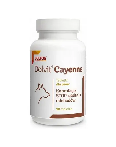 DOLFOS Dolvit Cayenne supliment câini împotriva consumului de fecale, 90 tablete