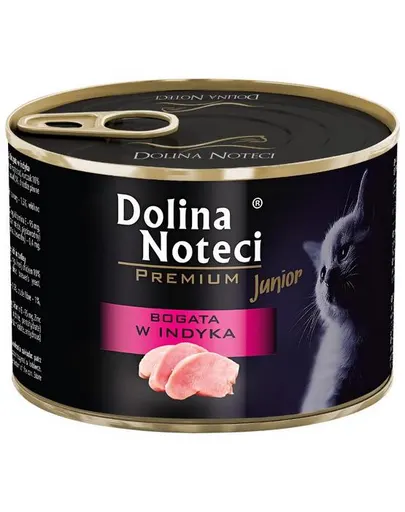 DOLINA NOTECI Premium Junior bogat în curcan 185 g conservă pisoi