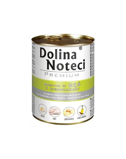 DOLINA NOTECI Premium mâncare câini 6x400g gâscă și cartofi