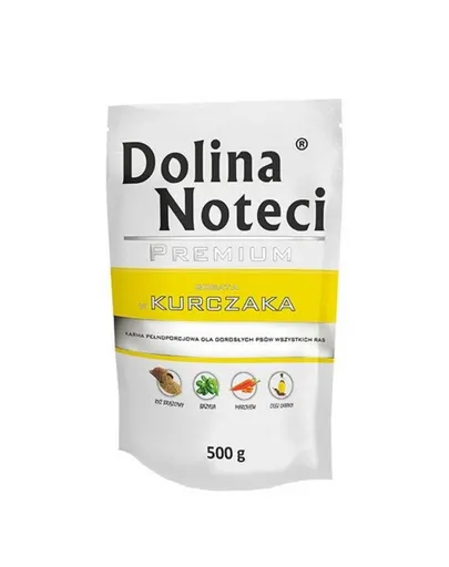 DOLINA NOTECI Premium Mancare umeda cu pui pentru caini 500g