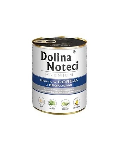 DOLINA NOTECI Premium Mix cod și broccoli și vită 24x800 g hrană umedă pentru câini