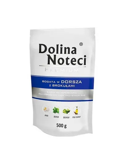 DOLINA NOTECI Premium Mix iepure și merișoare + cod și broccoli 20x500 g hrană umedă pentru câini