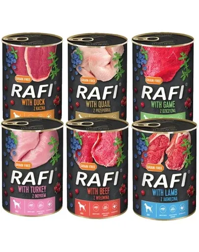 DOLINA NOTECI RAFI Conserve caine, mix arome 12x400 g