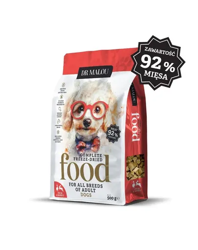 DR MALOU Hrană liofilizată rață cu iepure 2x500 g