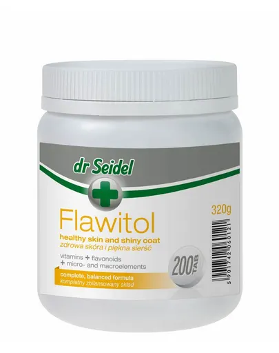 DR SEIDEL Flawitol piele și blană câini dermatologic 200 tablete