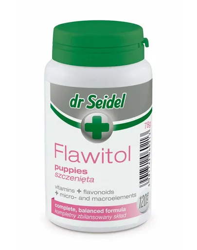 DR SEIDEL Flawitol vitamine si minerale pentru catei 120 tab.