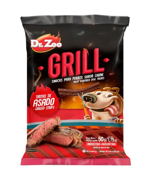 Dr Zoo GRILL, recompense caini, Grilled Strips, 50 g