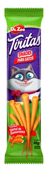 Dr Zoo Tiritas, recompense pisici, Cocktail Creveti, 40 g