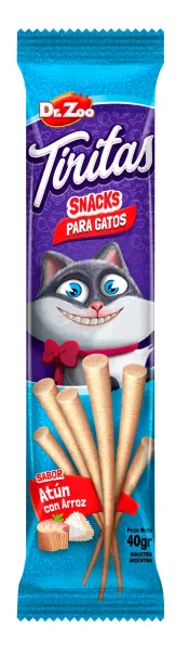 Dr Zoo Tiritas, recompense pisici, Ton si Orez, 40 g