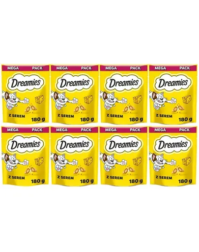 DREAMIES Mega Pack 8x180 g recompense pisici cu branza