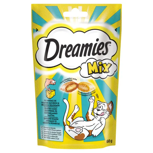 Dreamies Mix Somon/Branza 60 g