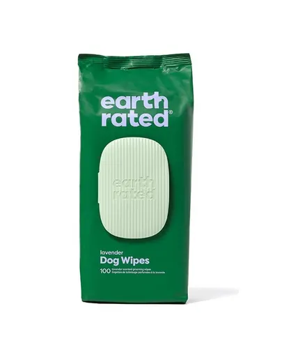 EARTH RATED Servetele igiena caini, parfum lavanda 100 buc.