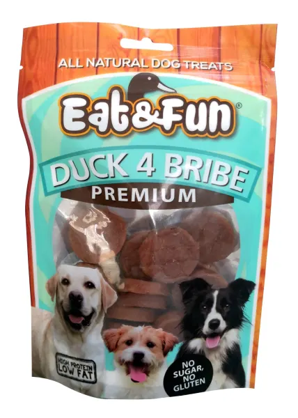 Eat&amp;Fun Recompense Caini Duck 4 Bribe 100 G