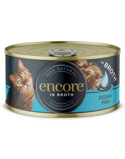 ENCORE Hrană umedă pentru pisici pește oceanic în bulion 70 g
