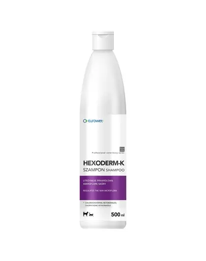 EUROWET Hexoderm-K șampon dermatologic câini și pisici 500 ml