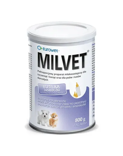 EUROWET Milvet Inlocuitor lapte matern catei si pisoi 800 g