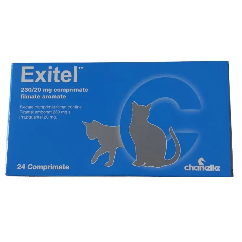 Exitel Cat, 230/ 20 mg, 24 comprimate