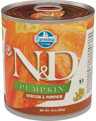 FARMINA N&amp;D Pumpkin hrană umedă - căprioară și dovleac 285 g