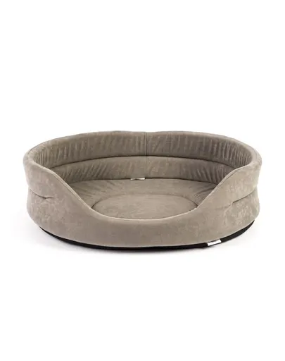 FERA Pat oval pentru caini, gri XL 75 x 62 x 22 cm