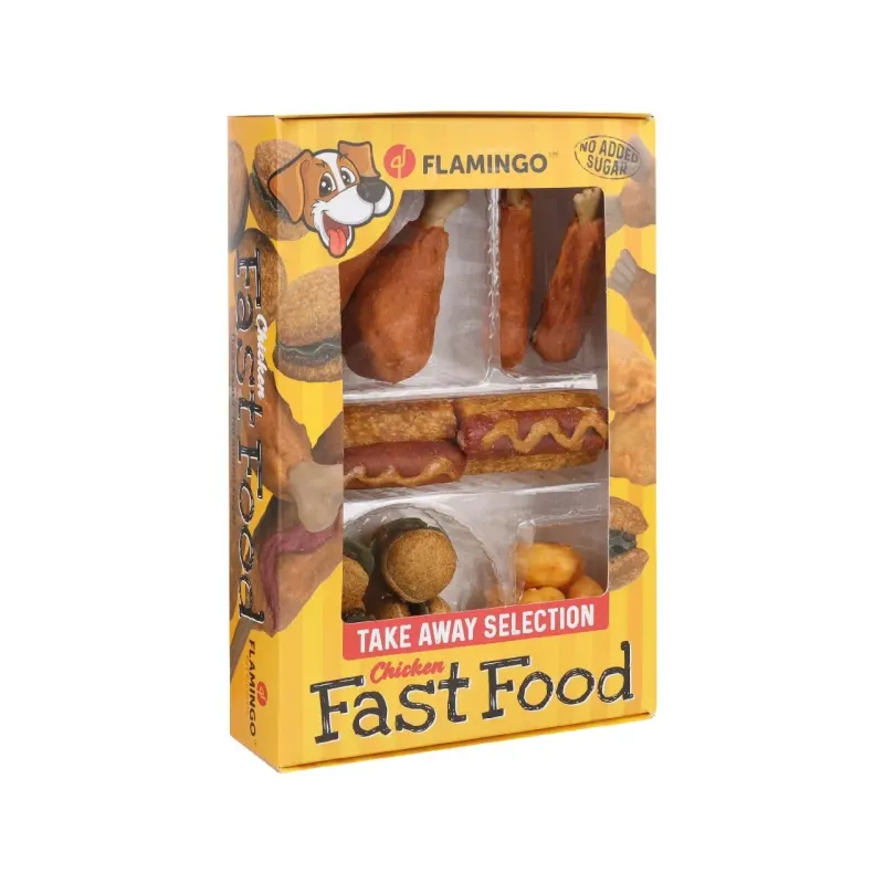 Flamingo Recompense Caini, Fast Food Box Take Away, 260 g