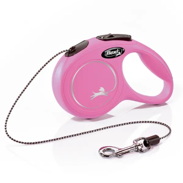 Flexi Lesa New Classic Cord S 8 m Roz