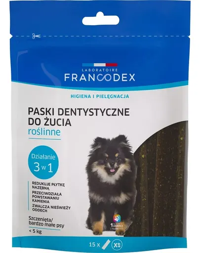 FRANCODEX Benzi de dentitie XS pentru caini mici 114 g/15 buc