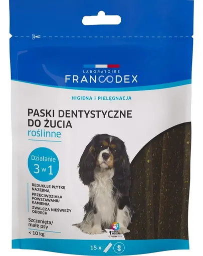 FRANCODEX Benzi dentare pentru caini S 228 g/15 buc