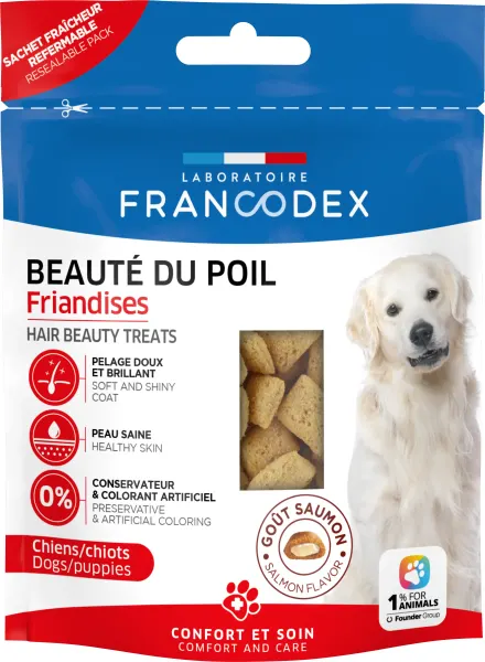 Francodex, recompense pentru blana, caini si catelusi, 75 g